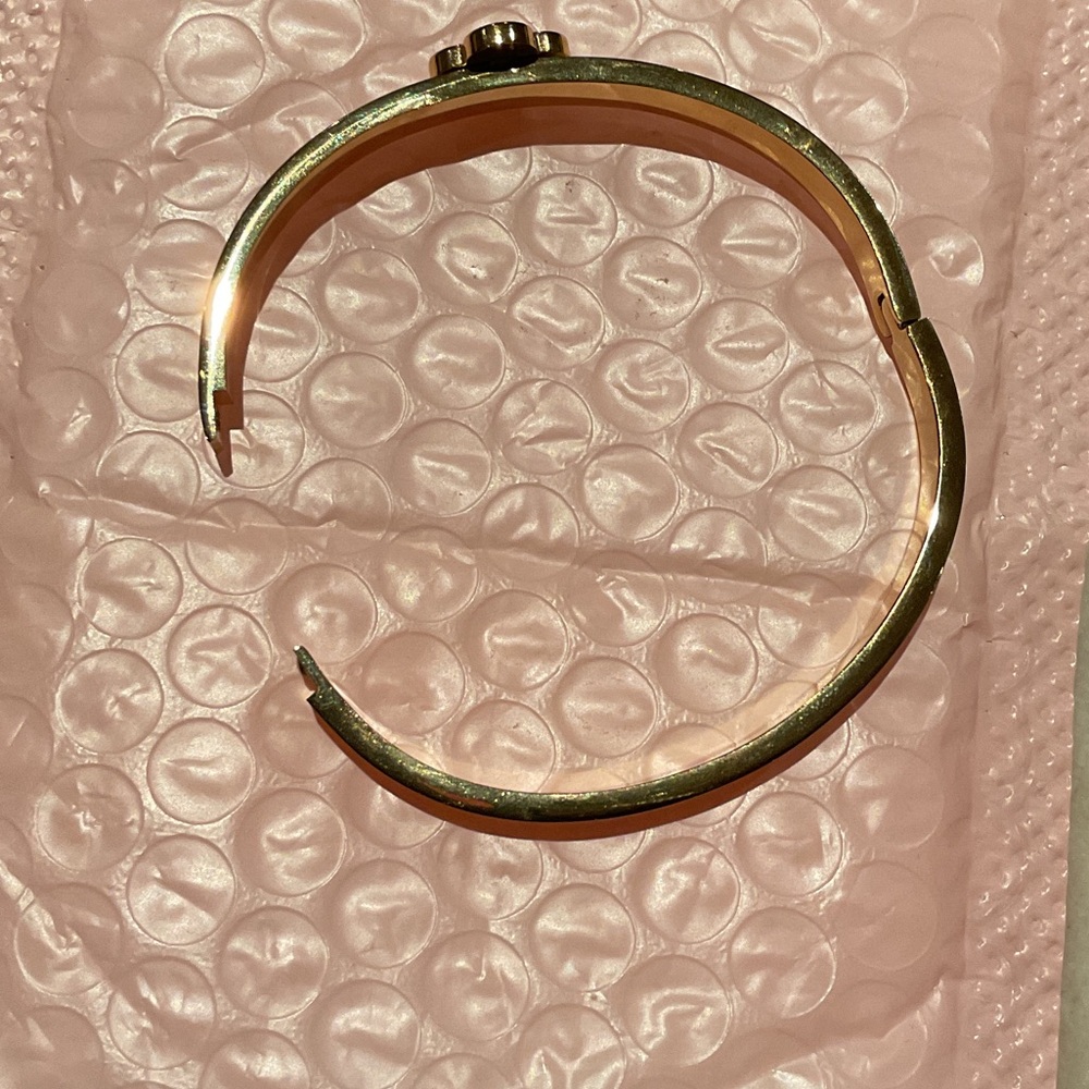 Chic Gold and Black Bracelet with Crystal Accents - Picture 7 of 7